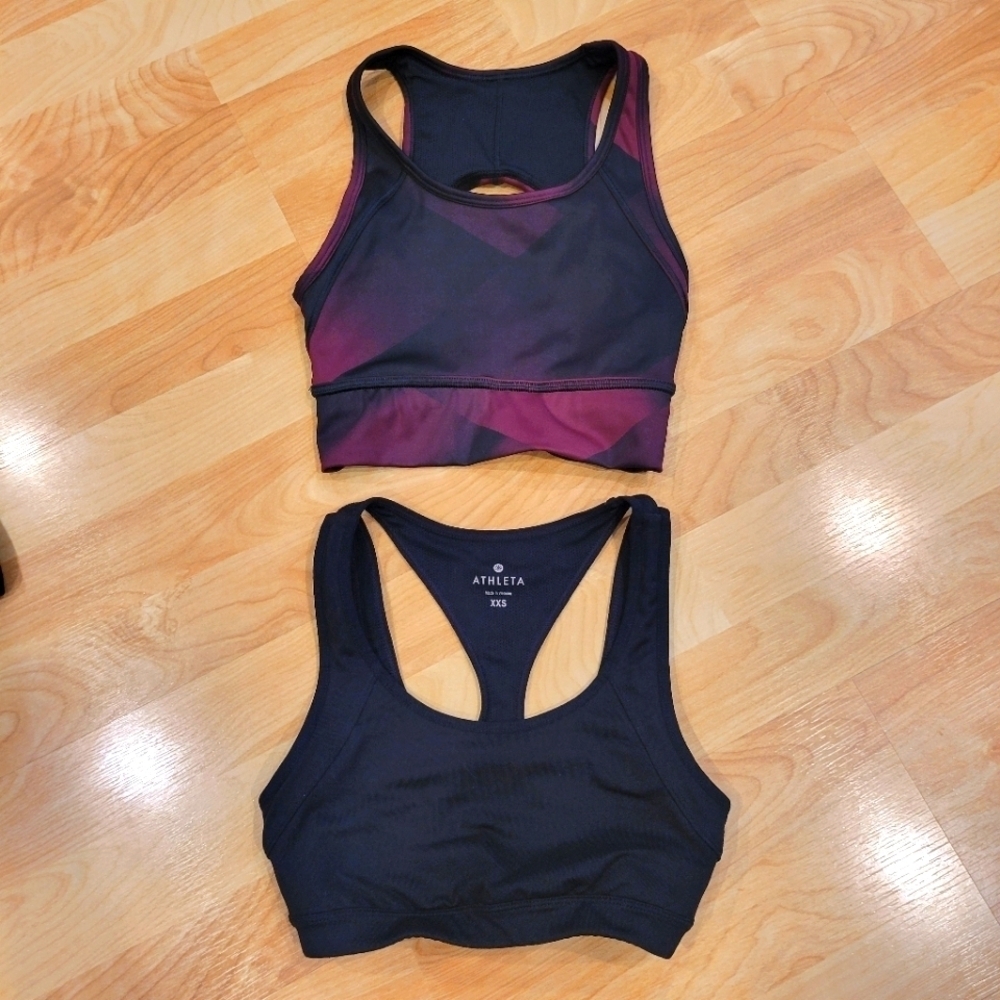 Athleta sports bra bundle size xxs